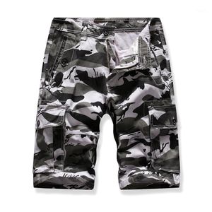 Verão camuflagem camo homens shorts masculino casual solto trabalho homem calças curtas plus size 30-38 masculino w220426