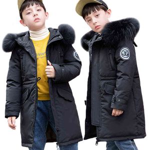 -30 Grade Winter Children Down Jacke 2021 verdicken warme Kinder Parka für Jungen echtes Pelzkragen Boy Coat Child Snowsuit Kleidung J220718