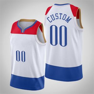 Stampato New Orleans Personalizzato Design fai-da-te Maglie da basket Personalizzazione Uniformi della squadra Stampa Personalizzata qualsiasi nome Numero Maglia bianca da uomo da donna per ragazzi