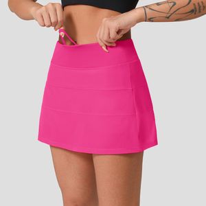 Yoga Rival Women Tennis Pace Skirt Pleated Gym Clothes Skirts Yogas Lemon Vestidos Above Knee Ball Gown Casual Designer Skirt Sport Running Fitness Golf Pants s s