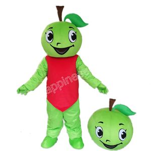 Adorável mascote de maçã verde fantasias