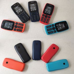 리퍼브 휴대폰 원본 Nokia 106 Bluetooth 2G GSM 쿼드 밴드 지원 영어/러시아어/아랍어 키보드 모바일 레폰