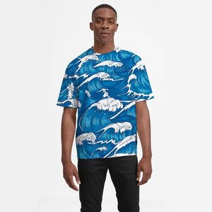 Herren T-Shirts 2022 Hawaii Sommer Kausal T-Shirts Tops Blume Palme Strand Unisex Kurzarm Übergroße T-Shirts Streetwear