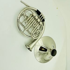 Fransız Boynuzu Anahtarı toptan satış-Profesyonel Fransız Boynuz Çift Sıralı Key B F Nikel Kaplama Müzik Aleti