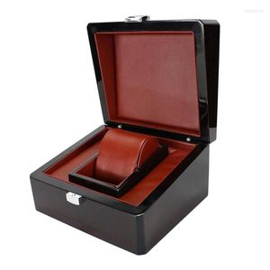 Titta på Boxes Case Travel Case - 1 Slot Luxury Organizer Box Stylish Design For Mens Jewelry Watches Men's Storage Holder Pilloww