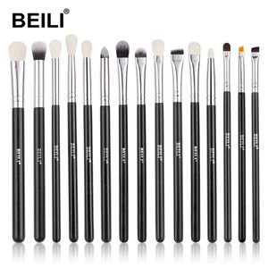 Beili Black 1019pcs Fırçalar Doğal Saç Göz Farı Karıştırma Gözelin Makyaj Fırçası Set SHADER KEŞİ BROWROW BRANCHAS MAQUILLAJE 220611