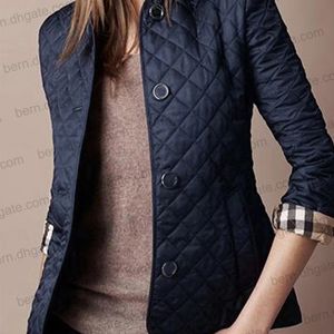 Premiumkvalitet Fashion Plaid Women's Jacket Coats Short Slim Women's Jackets 6Colors S-3XL