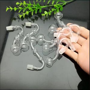 ミニフッカー喫煙パイプカラフルな金属透明な二重泡ガラスSクッキングポット