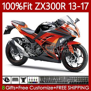 Обсуждение для инъекций для Kawasaki Ninja ZX-300R ZX3R EX ZX 3R 300R 2013 2014 2015 2016 2017 125NO.107 ZX-3R EX-300 13-17 ZX300 EX300R ZX300R 13 14 15 16 17 Сток апельсин OEM