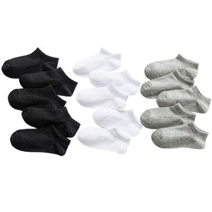 5 pares meias bebês meninos meninas meninas pretas meias cinza brancas algodão bebês macios e macios solteiros meias confortáveis ​​para crianças roupas esportivas 220514