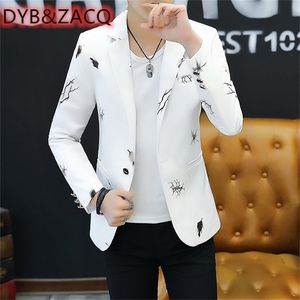 Men's Suits Korean Style Slim Men's Jackets Youth Casual Singles Western England Hair Stylist Spring and Autumn Small Suits 220527