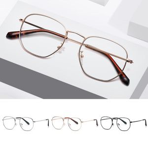 Wholesale flat metal frames for sale - Group buy Sunglasses Stylish Blue Ray Blocking Glasses Thin Metal Frame Design Flat Lens Eyeglasses Flexible Temple For Computer Workers LySunglasses