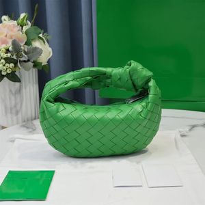 7A Nuova pelle da donna intrecciata di marca Mini lotto originale twist nodo singola spalla ascellare tessitura moda pelle di pecora retrò borsa cena festa