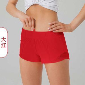 Shorts esportivos de secagem rápida respiráveis para o verão, bolsos femininos de cor sólida, calças fitness para corrida, princesa, roupas esportivas, leggings de academia