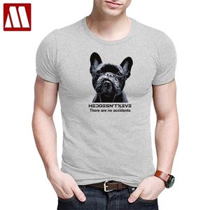 猛烈なパグ犬プリントメンズTシャツノベルティフレンチブルドッグティーシャツMENSコットンショートスリーブTシャツS 5XL LJ200827