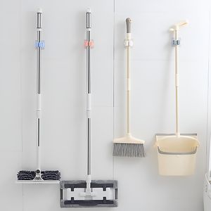 Wall Mounted Mop Organizer Holder Brush Broom Hanger Home Storage Rack Bathroom Suction Hanging Pipe Hooks by sea