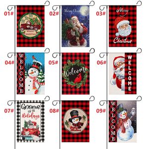 Creative Christmas Series Flag Christmas Elements Letter Print Hanging Picture Garden Decoration DH-RL004