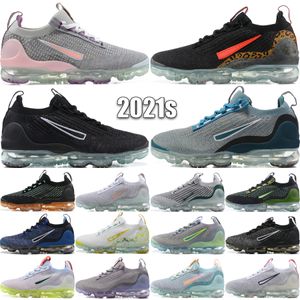 2021S FK Koşu Ayakkabıları Erkekler Kadınlar Fly Tasarımcı Leopar Kurt Gri Pembe Sır Oreo Üçlü Siyah Oyun Kraliyet Antrasit Açık Sneakers Boyut 36-45