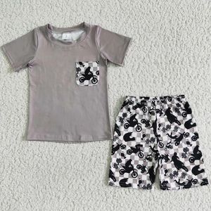 Clothing Sets Fashion Kids Designer Clothes Boys Summer Milk Silk Boutique Baby Set Wholesale Children SetsClothing