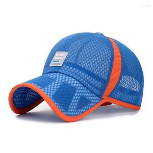 Cappelli a tesa larga Cappello Framer Taglia giovanile Twill a rete per bambini 6 pannelli Berretto da baseball Trucker Visiera a tesa Sole da donna con scrittaWide Pros22