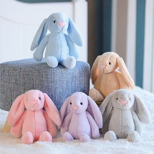 Easter Bunny 12 inç 30 cm Peluş Dolu Bebek Oyuncakları Yaratıcı Bebekler Yumuşak Uzun Kulak Tavşan Dolması Hayvan Oyuncak Çocuklar Bebek Sevgililer Günü Doğum Günü Hediyesi Uygun Boyutu