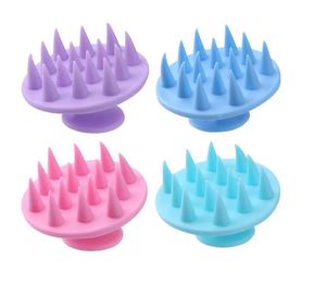 Pointed Tip Silicone Scalp Massage Comb Shampoo Head Brushes Acupoint Therapy Health Care Hair Washing Brush SN4483