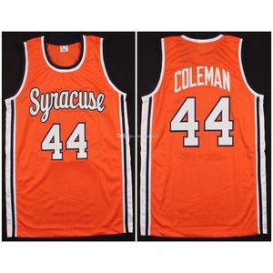 Nikivip #44 Derrick Coleman Syracuse Orange College Retro klasyczny koszulka koszykówki męska Męska Szwy niestandardowa i koszulki nazwy