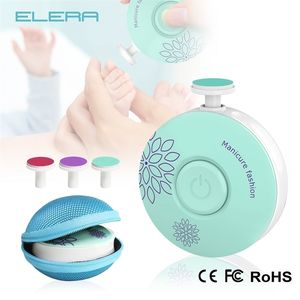 ELERA Baby Electric Nail Trimmer Kid Polisher Tool Care Kit Manicure Set Easy To Trim File Clippers For born 220726