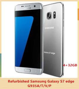 Yenilenmiş Orijinal Kilidi Samsung Galaxy S7 Edge G935F/G935V Cep Telefonu 4GB RAM 32G ROM Dört Çekirdek NFC WiFi GPS 5.5 '' 12MP LTE 1 PC