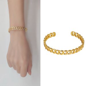 Bransoletki dla kobiet projektant biżuterii Bransoletka Bransoletka Wedding Bangle Classic Fashion Stal nierdzewna złoto KolorWomen Ulubiony niestandardowy cyrkon Spersonalizowany akcesorium