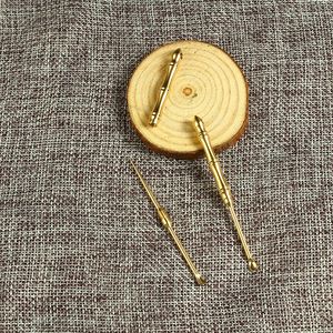 Multifunctional Toothpick Ear Spoon Tooth Picking Artifact Fruit Stick Self-defense Tool Wax Dabber Dab Tools Earpick Pick Cleaner Key Pendant Portable Brass