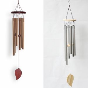 Garden Decorations Wooden 6 Tubes Wind Chimes Good Luck Decoration Home Bell Pendant Wall Hanging Ornament Decor Wind Chime 405 D3