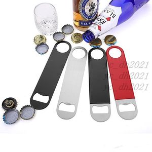 Unique Stainless Steel Large Flat Speed Bottle Cap Opener Remover Bar Blade Home Hotel Professional Beer Bottle