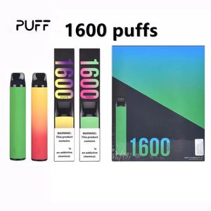 Puff 1600puffs Disposable Vape Pen E Cigarette Device with Security Code 6.5ml Cartridge 1000mAh 1600 Puffs Kit VS Air Bar Max