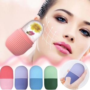 Badekissen Silikon-Eiswürfelschalen Beauty Lifting Ice Ball Gesichtsmassagegerät Contouring Eye Roller Gesichtsbehandlung Akne reduzieren Hautpflege-Tool