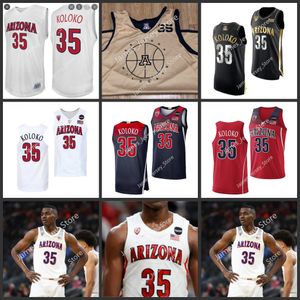 35 Christian Koloko Basketball Jersey Arizona Wildcats Basketball jerseys 2022 NCAA School Stitched College Wears