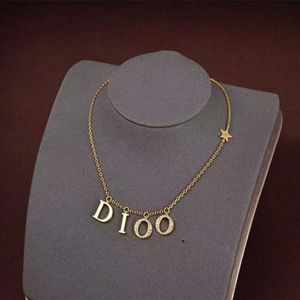 Wholesale gold bib necklaces resale online - Luxury Designers Jewelry Fashion Womens Brass Necklace Bib Chocker Pendant Gold Plated Crystal Letter Choker Necklace Chain Cubic I