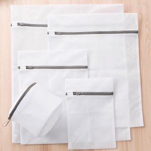 Laundry Bags Zippered Foldable Nylon Bag High Quality Socks Underwear Clothes Washing Machine Protection Net Mesh Wash