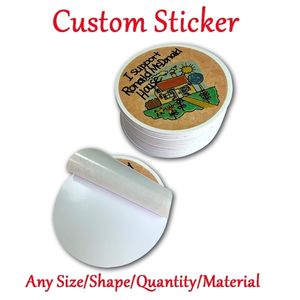 Custom Stickers Personalized Name Adhesive Label PVC Vinyl Waterproof Die Kiss Cut for Car Laptop Lage Wall Sticker 220711