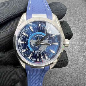 3a Quality Watch Asian Automatic Mechanical Mens Stainless Steel Blue Silicone Strap Sport Dive Es for Men Luxury