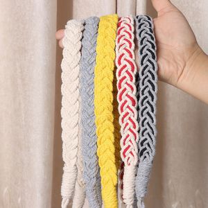 Fibbia per cinturino con fermagli per tende nordici in tessuto lavorato a mano, adatta per accessori decorativi per soggiorno 0616