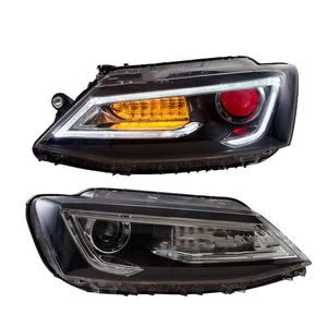 Head Lamp Daytime Running Light Turn Signal Dynamic Streamer Fog Brake For Sagitar Change To A5 Demon Eye Headlight