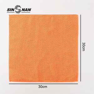 SINSNAN 5PCS Superabsorbent Microfibre Towel For Washing Windows Cloth For Kitchen Dishcloth House Cleaning Multi-purpose Rags 201022