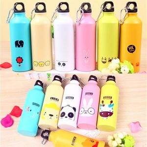 Bonito Bolinhos de água 500 ml Animais adoráveis ​​Presente Criativo Portátil Portátil Ciclismo Ciclismo Camping Caminhada Miúdos Garrafa de Água 220307