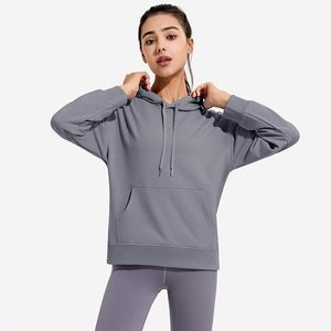 Kurtki do biegania Jesień Zima Kurtka sportowa Kobiety Z Kapturem Z Kieszeniami Długie Rękawy Fitness Płaszcz Gym Workout Acedwear Oddychająca Solid