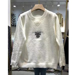 Wholesale crochet colors resale online - spring prada Designer fashion men classic knit mens clothing pullover sweater Animal print casual Winter hoodie pullovers women Sweaters letter
