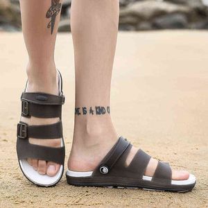 Nieuwe nieuwe mannen sandalen zomer jelly schoen slippers buiten strand casual schoenen goedkoop mannelijk water sandalia masculina