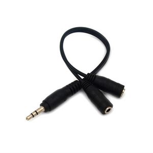 Connettori cavo di conversione audio caldo Adattatore audio splitter per jack per cuffie da 3,5 mm maschio a femmina