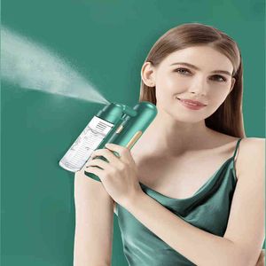 Gesichtsdampfer Nano Wasser Sauerstoff Injektion Feuchtigkeitsspendende Maschine Hautpflege Schönheit Spa Sprayer Elektrische Gesichtsaufhellung 220526