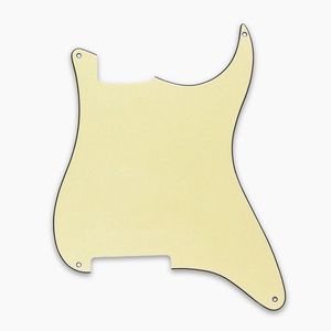 1 st gitarr tom pickguard skrapplatta 4 hål med skruvar för gitarrtillbehör Anpassad DIY -kräm 3Ply